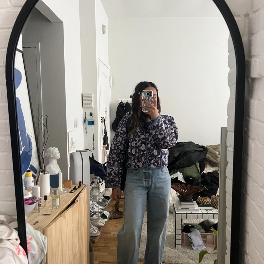 NWT! MANGO Quilted reversible jacket - S